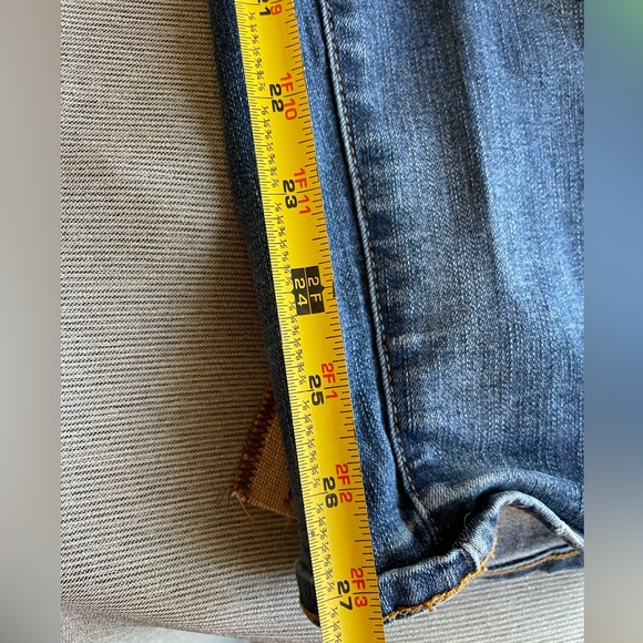 Custom Upcycled Jeans Sz 12 14 Patchwork Hand Embroidered Sashiko Boro - Picture 10 of 15